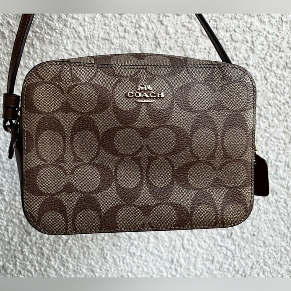 Coach Bags Coach Mini Camera Crossbody Bag In Brown Signature Print Poshmark